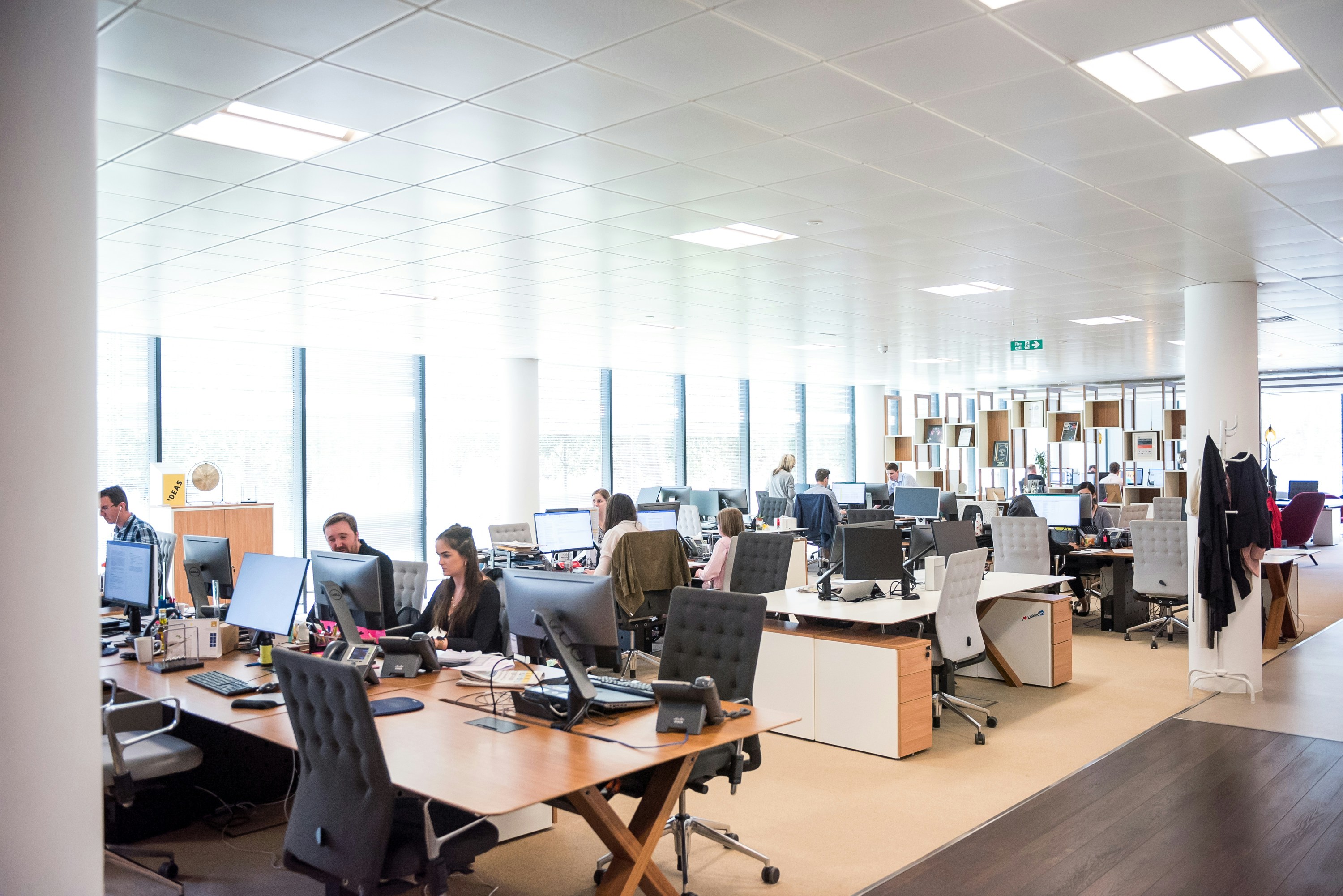 A busy call center